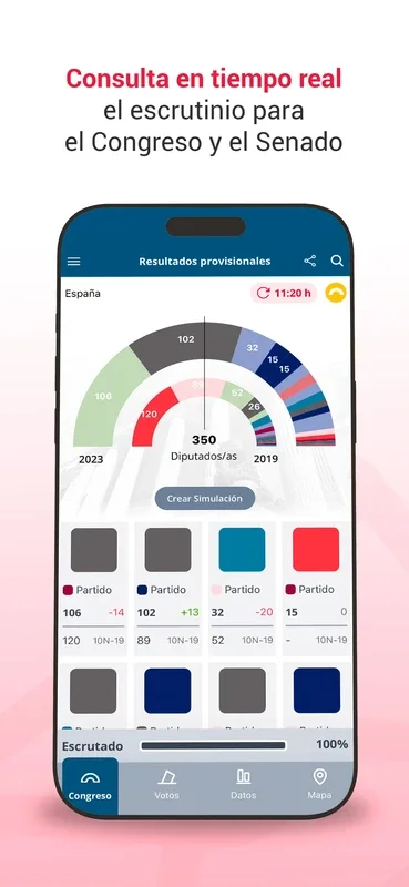 Generales 23J for Android - Live Election Results App