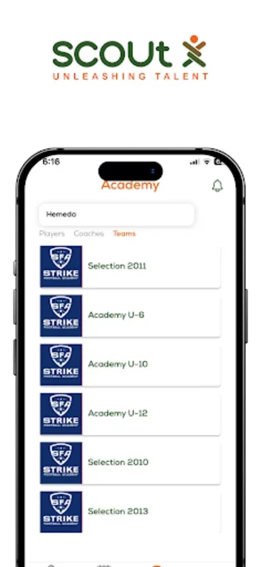 ScoutX for Android - Manage Sports Academies Easily