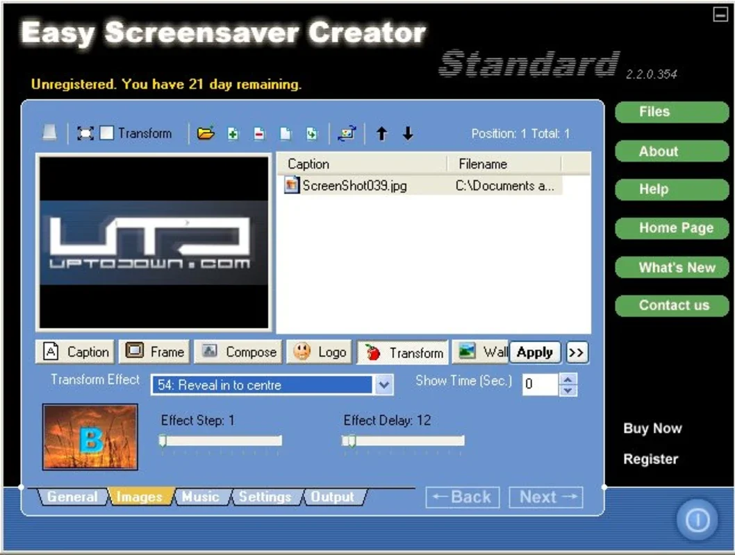 Easy Screensaver Creator Standard Edition for Windows - Create Custom Screensavers