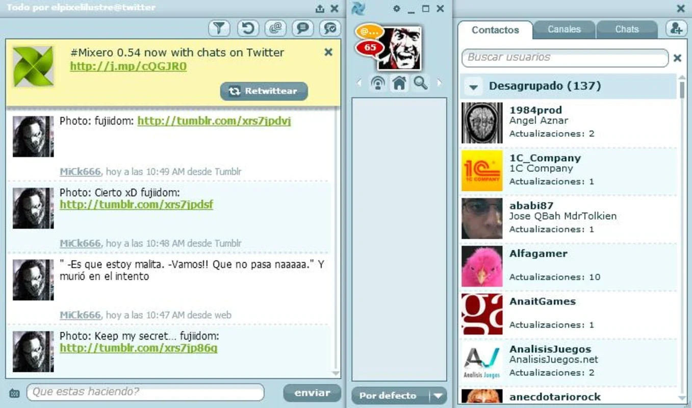 Mixero Desktop for Mac: Unify Facebook and Twitter