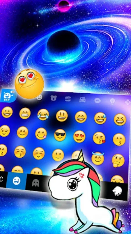 Outer Space Keyboard Theme for Android - Customize Your Typing