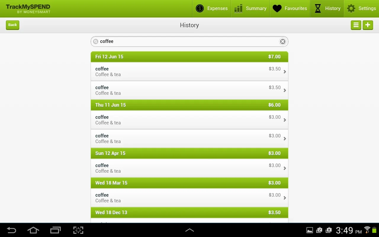 TrackMySPEND for Android: Manage Your Expenses