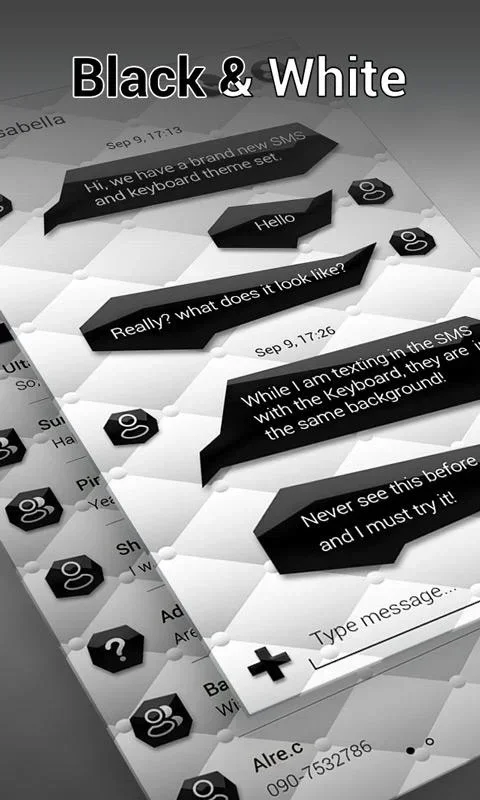 Black and White for Android - Transform Your Messaging