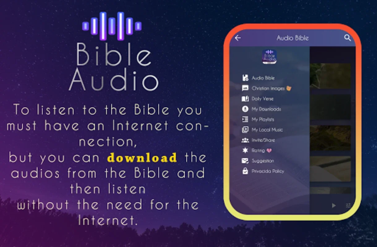 Audio Bible for Android - Immerse in Spiritual Texts