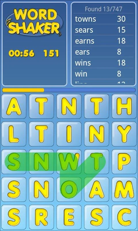 WordShaker for Android - Dynamic Word-Search Game
