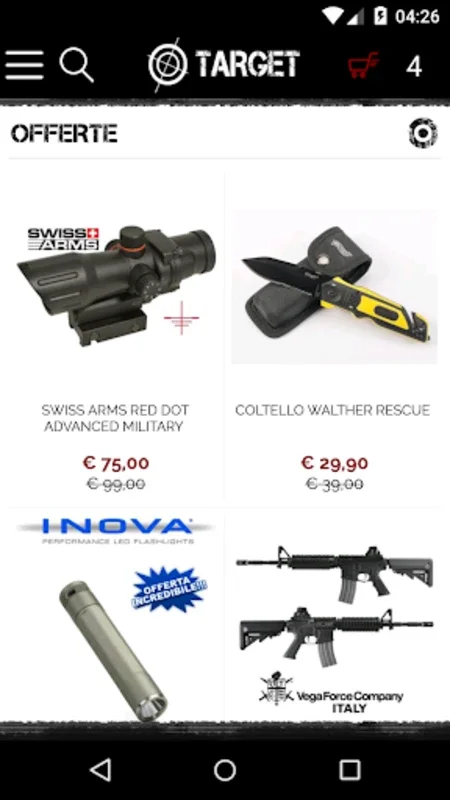 Target Softair for Android - Shop Airsoft Gear Easily