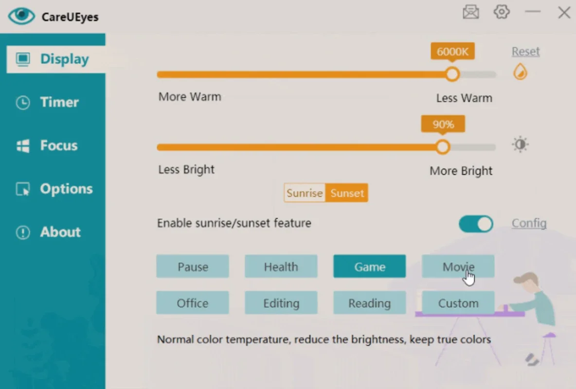 CareUEyes Lite for Windows - Protect Your Eyes Easily