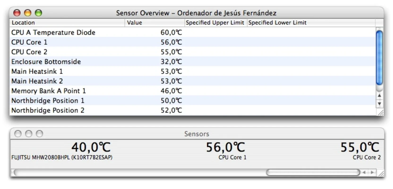 Temperature Monitor for Mac - Track System Temperatures