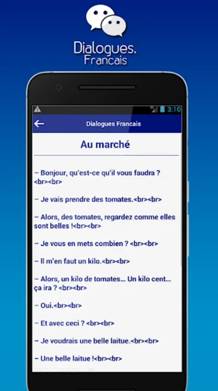 Dialogues Francais for Android - Enhance Your French