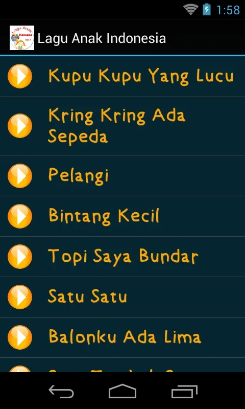 Lagu Anak Indonesia for Android - Rich Musical Collection