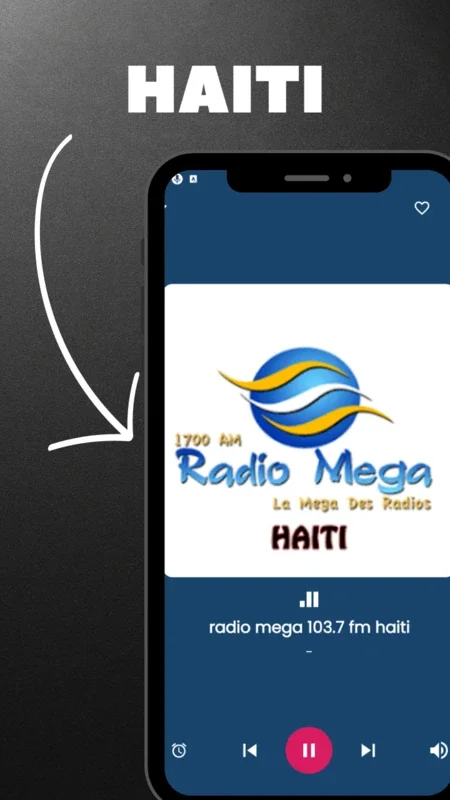 Radio mega 103.7 fm haiti 24/7 - Android App for Haitian Music