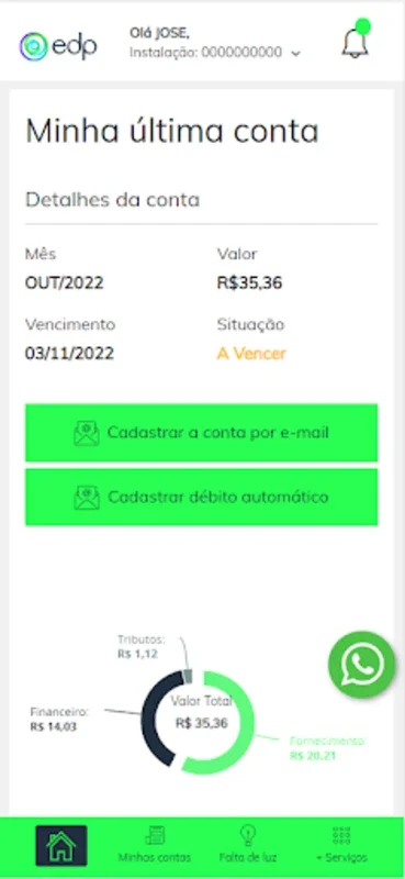 edponline: sua área de cliente for Android - Streamlined Energy Services