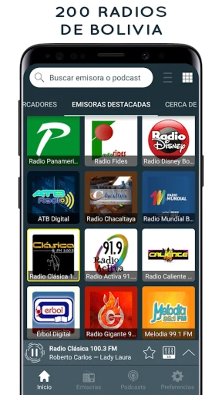 Radios de Bolivia FM y Online for Android - Stream 200+ Stations