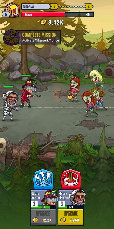 Zombieland: Double Tapper for Android - Engaging Zombie Battle