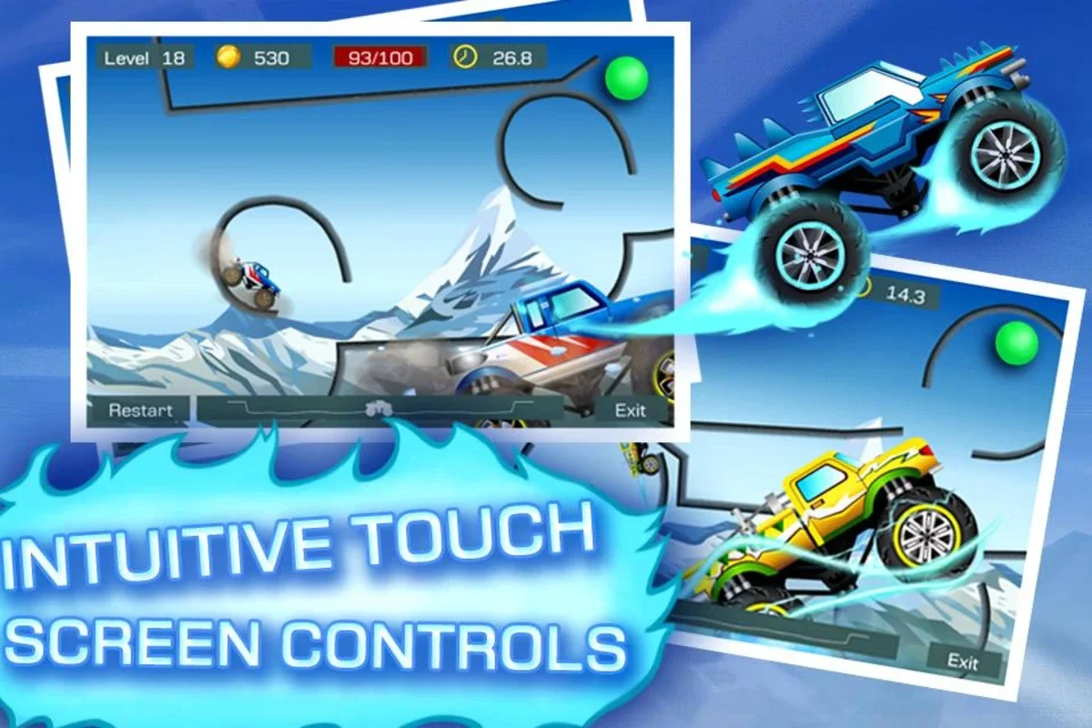 Monster Stunts for Android - Thrilling Monster Truck Racing Game