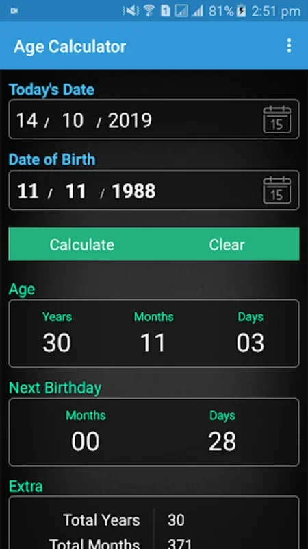 Age Calculator for Android - Accurate Age and Date Calculations