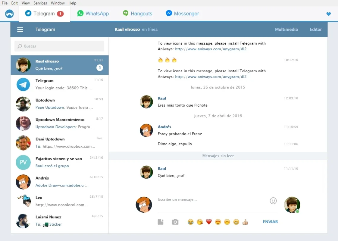 Franz for Windows - Unified Instant Messaging