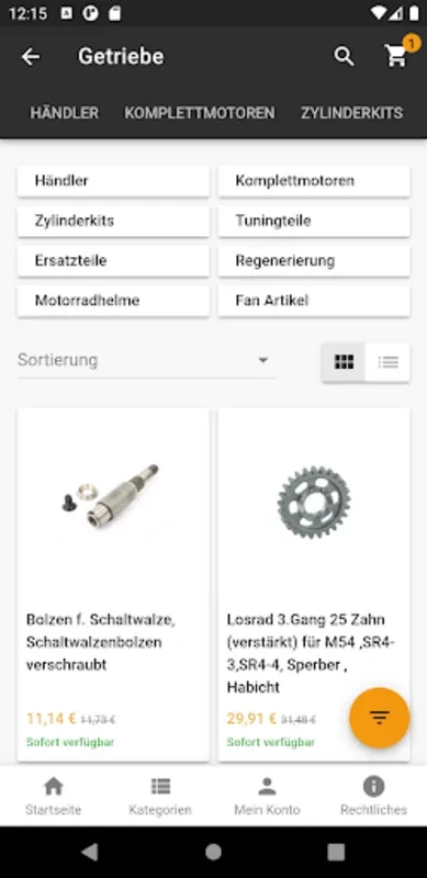 ZT - Tuning for Android: Simplify Buying Simson Tuning Parts