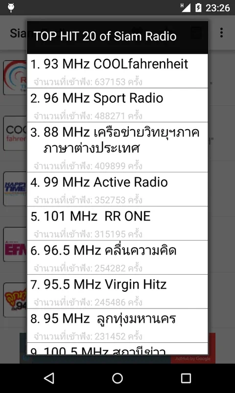 Siam Radio for Android - Enjoy 250+ Thai Radio Stations