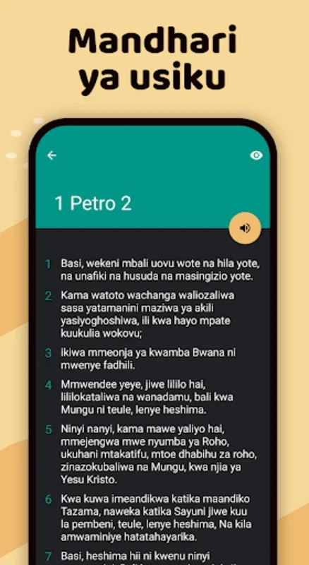 Biblia na Sauti for Android - A Feature - Rich Swahili Bible App