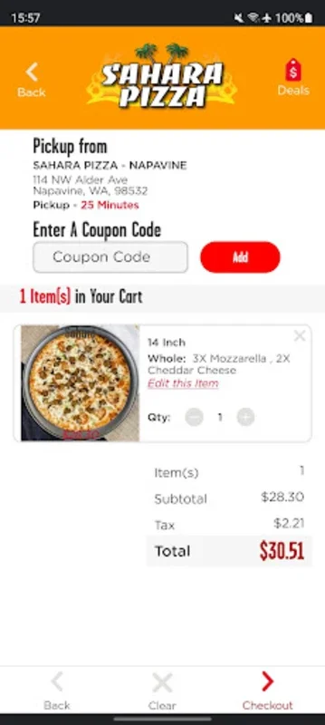 Sahara Pizza for Android: Order Gourmet Food Easily