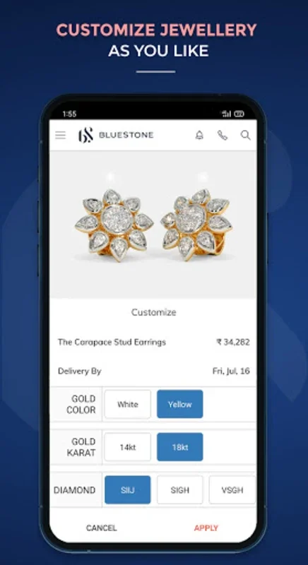 BlueStone Jewellery Online for Android: Personalized Luxury