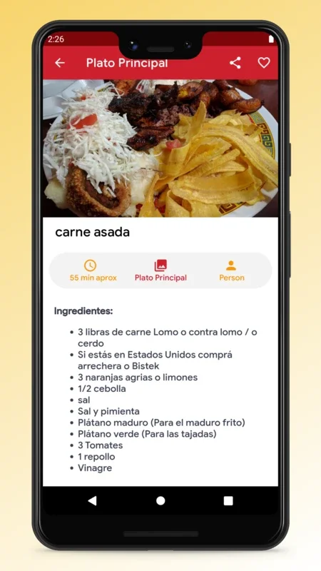 Nicaraguan Recipes - Food App for Android - Discover Delicious Dishes