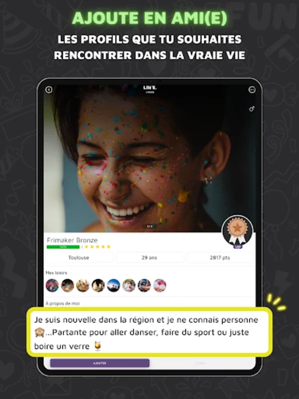 Frimake - Rencontres amicales for Android: Build Real Friendships