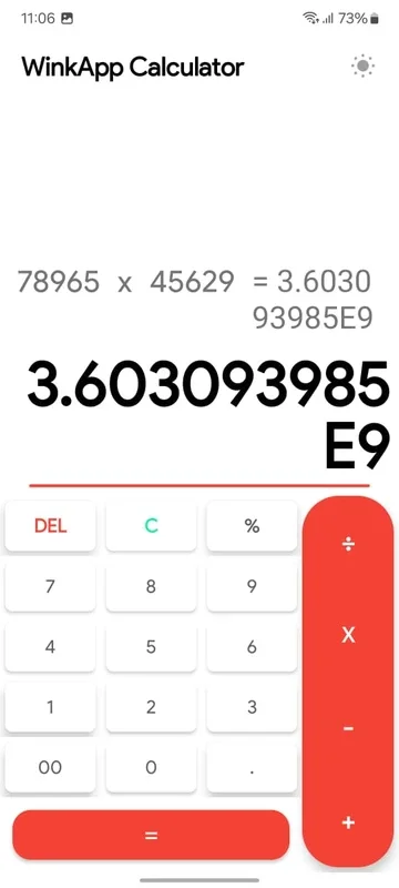 WinkApp Calculator for Android - No Downloading Needed