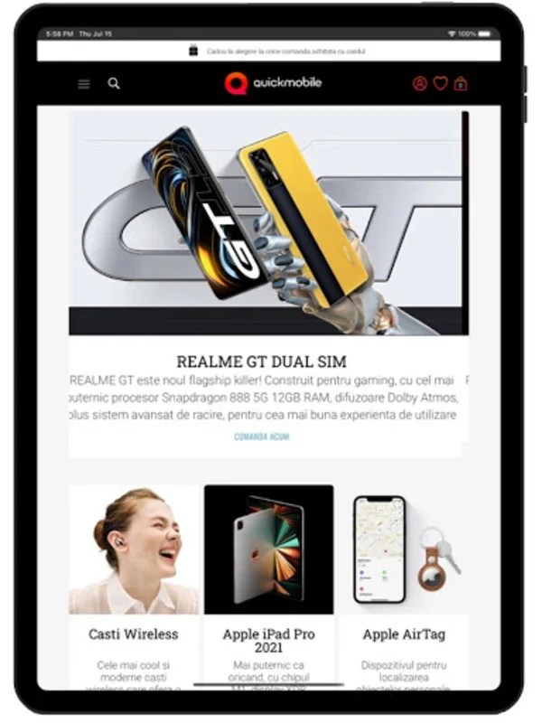 Quickmobile.ro for Android - Shop Innovative Gadgets