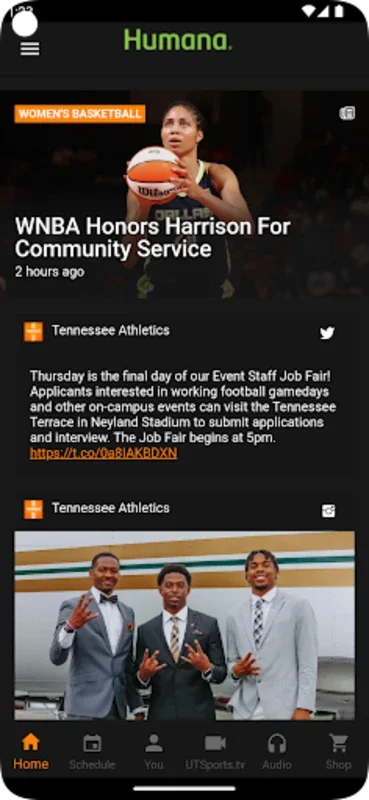 Tennessee Athletics for Android - Enhance Your Game Day