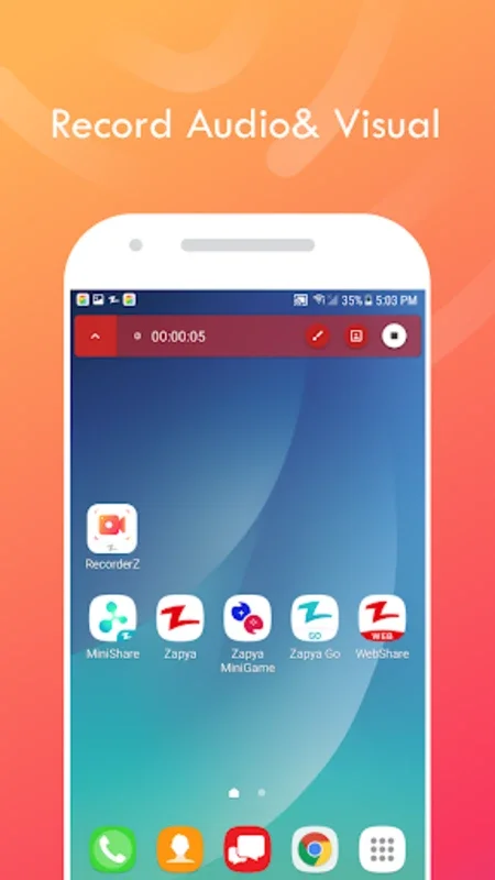 RecorderZ - Screen Recorder by Zapya for Android: Effortless Recording