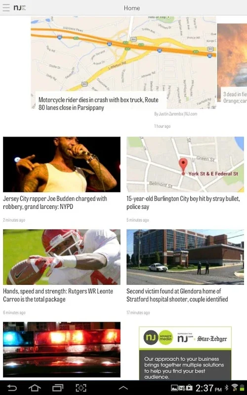 NJ.com for Android: Comprehensive Local News