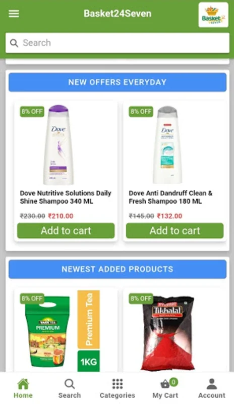 Basket24Seven - Online Grocery for Android - Shop from Home