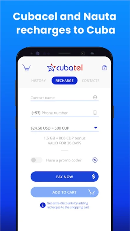 Cubatel - Mobile recharges to for Android - Stay Connected Easily