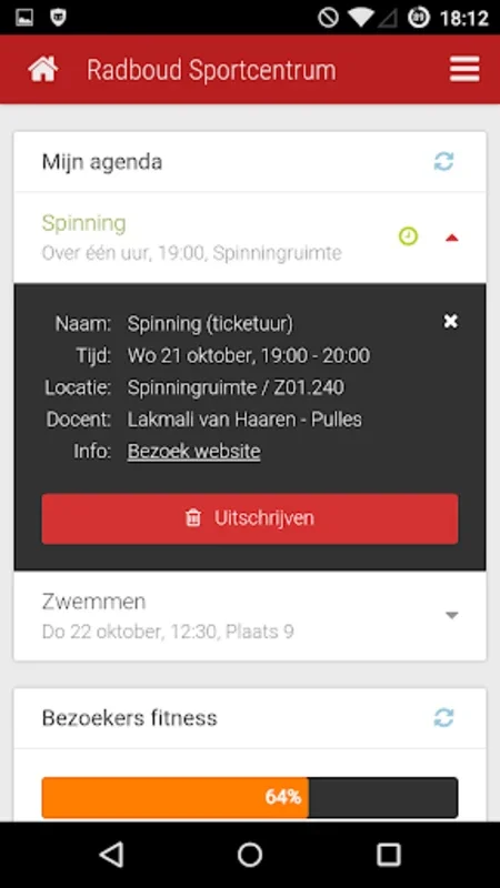 Radboud Sports Centre for Android - Streamline Your Fitness