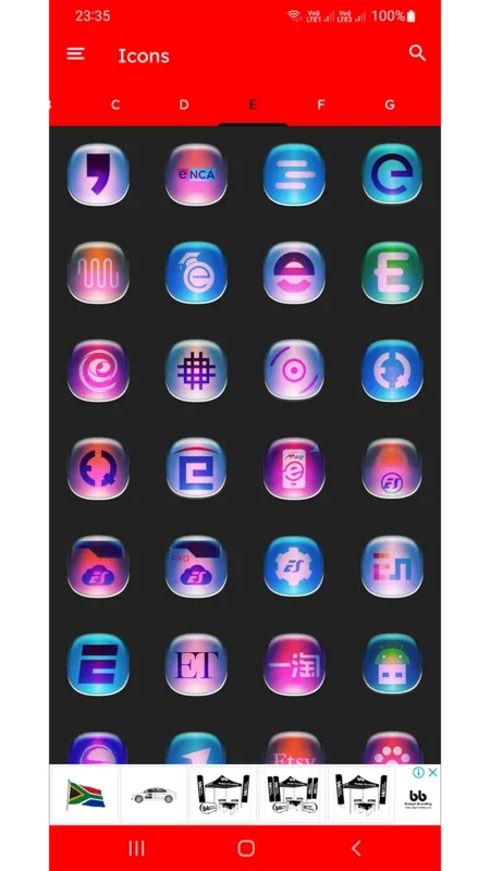 Colorful Glass ONE UI Icon Pack Free for Android - Transform Your Device