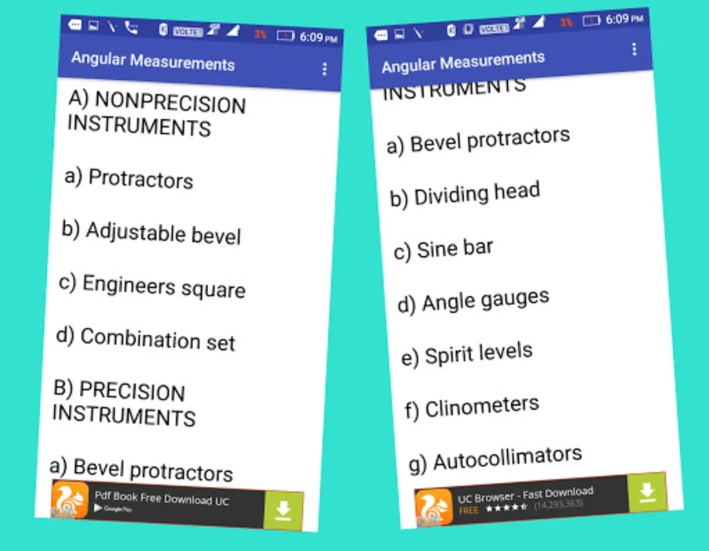 Mech Measurement and Metrology for Android: Comprehensive Tool