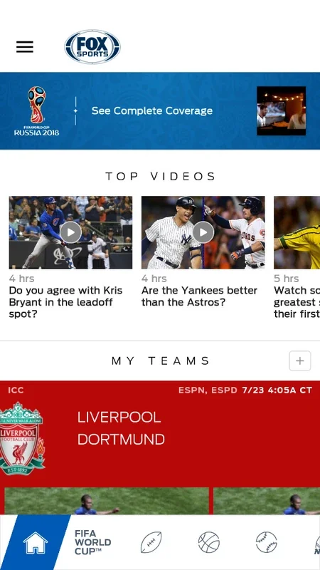 FOX Sports for Android - Stay Updated on Sports