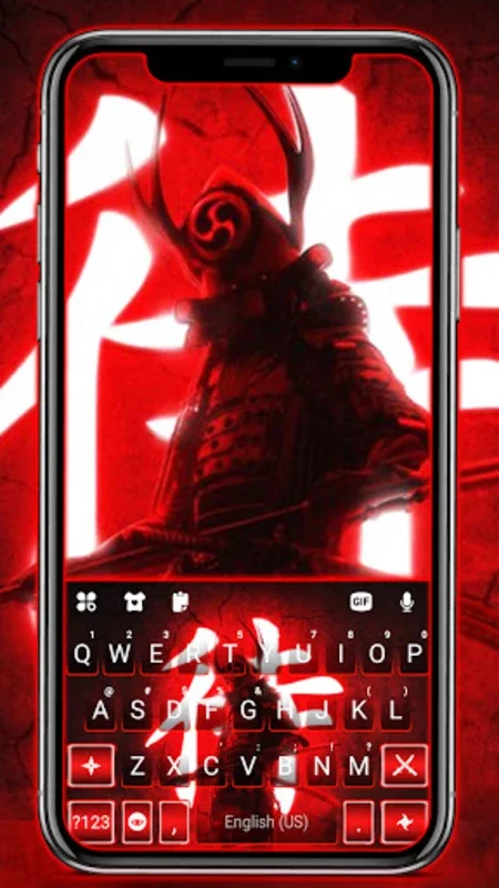 Red Samurai Keyboard Backgroun for Android: Enhance Typing