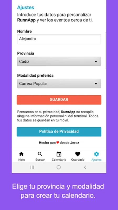 Buscador Carreras Populares for Android - Find Races Easily