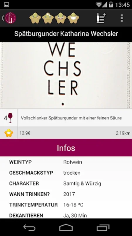 WineMeister for Android - Discover Quality Wines