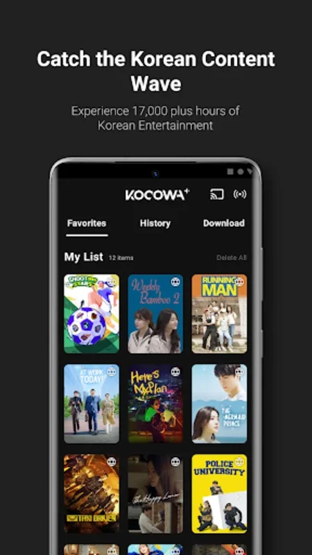 KOCOWA+ on Android - A World of Korean Entertainment