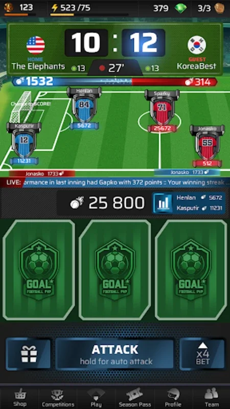 Goal for Android - Experience Real-Time Football PvP