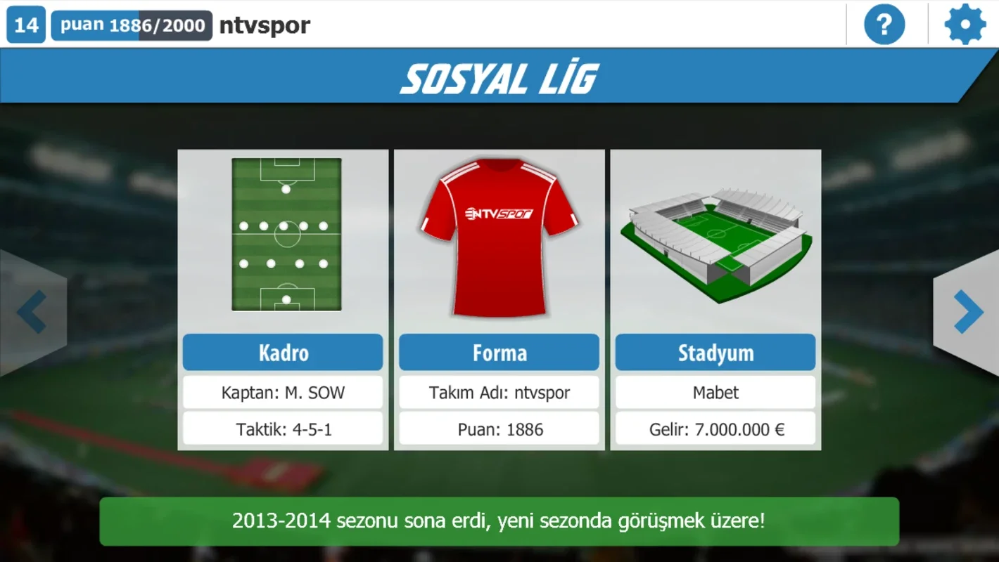 Sosyal Lig for Android - Immersive Football Management