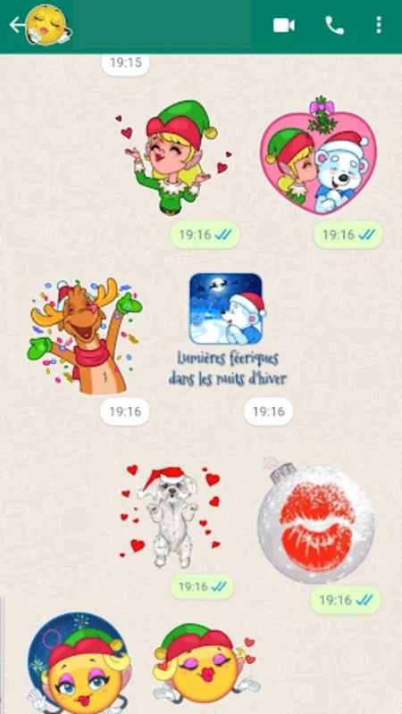 Christmas Stickers for Android - Share Holiday Joy