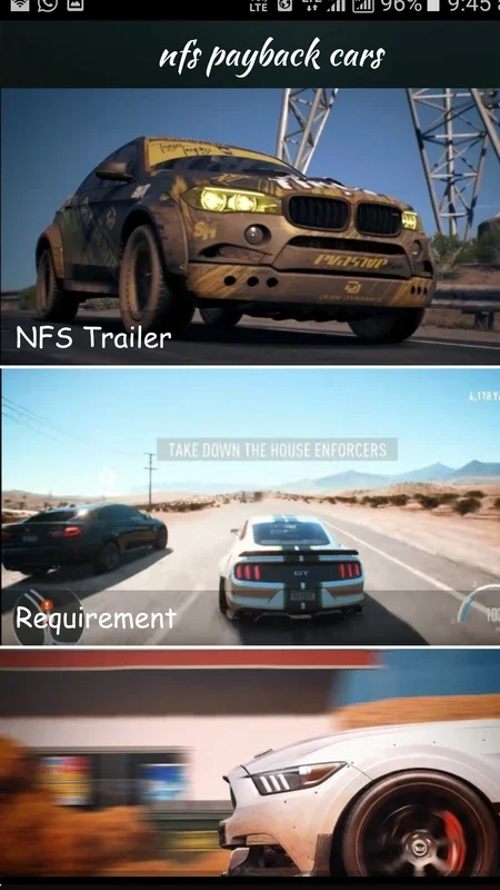 nfs payback cars for Android - Thrilling Racing Game