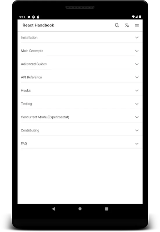 Offline React Handbook for Android - Comprehensive Learning
