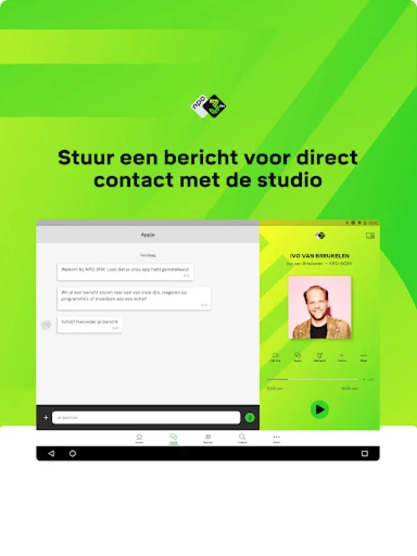 NPO 3FM for Android - Immersive Music Experience