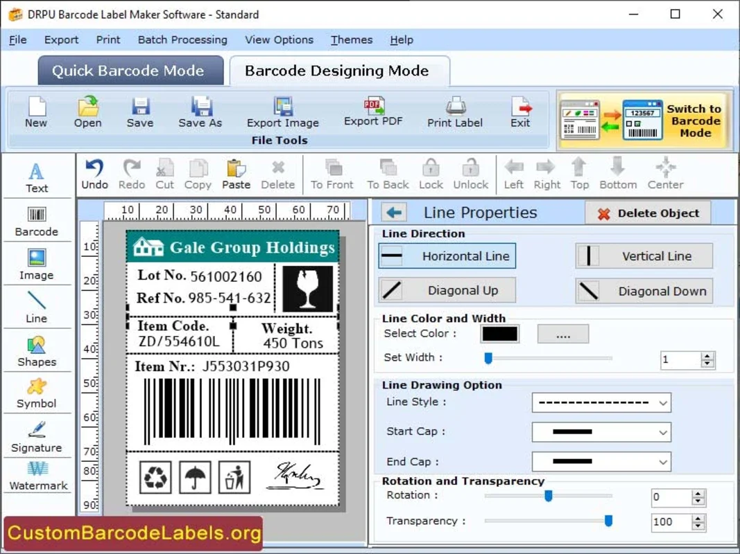 Custom Barcode Labels Software for Windows - Efficient Label Generator